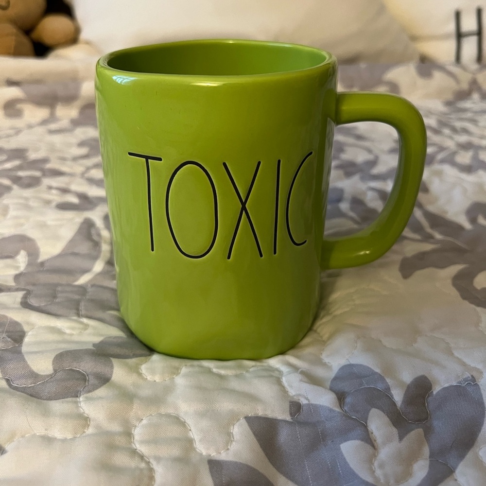 Rae Dunn Green Toxic Mug